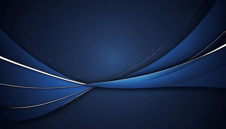 Blue abstract background with lines and space for your text. Vector illustrationの写真素材