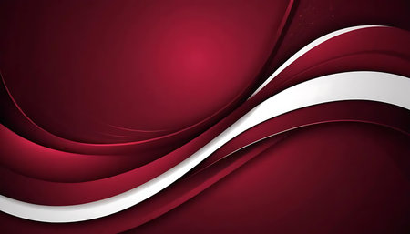 Abstract red and white wavy corporate background. Vector eps10の写真素材