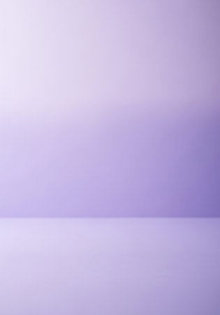 Purple gradient background with empty table and copyspace for text