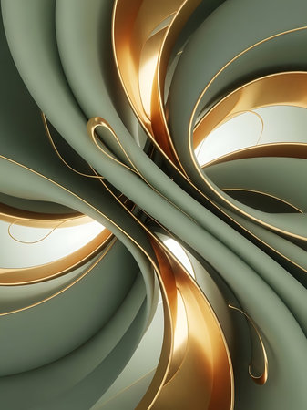 3d illustration of abstract geometric composition,digital fractal art works.の写真素材