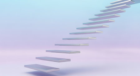 Abstract minimalistic interior design. 3d render, 3d illustrationの写真素材