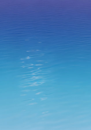 abstract blue water background with some smooth ripples on the surface