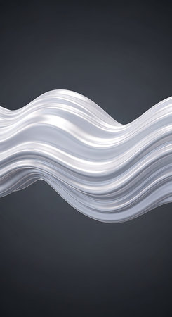 Abstract white wavy background. 3d rendering, 3d illustration.