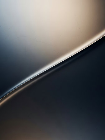 abstract metal background with some smooth lines in it (shallow DOF)の写真素材