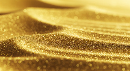 golden glitter texture christmas abstract background, close up shot.の写真素材