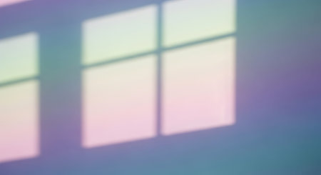 Blurred abstract background, light and shadow of window in room.
