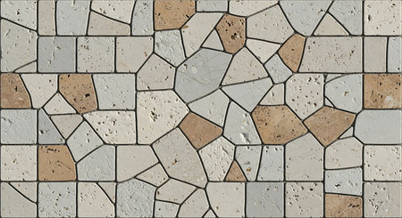 Ceramic tile background. Abstract pattern of ceramic mosaic tiles.の写真素材