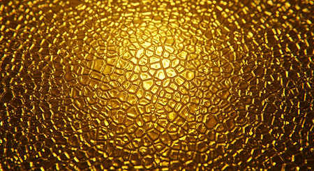 golden background with water drops on glass. abstract background for designの写真素材