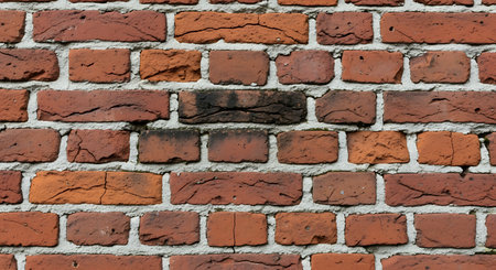 Background of brick wall texture. Red brick wall texture background. Brick wall texture background.の写真素材