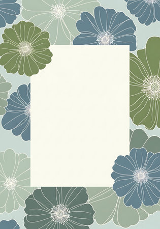 Vintage floral background with place for your text. EPS10 vector.の写真素材