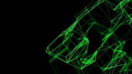 Modern network connection background. Abstract style texture or pattern with points and lines....