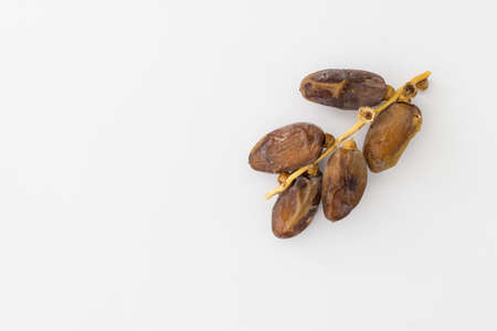 Kurma or dates isolated on white backgroundの写真素材