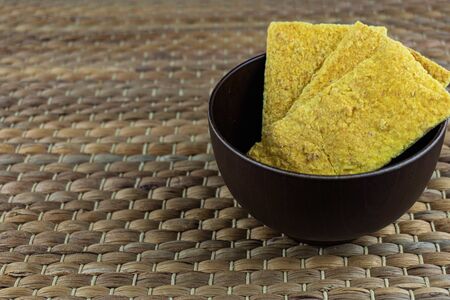 The tebaloi or sago biscuit is one of Sarawak's traditional past time snacks in Malaysia.の写真素材