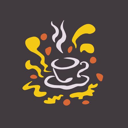 ABSTRACT COFFEE VECTOR For you cafe or room designのイラスト素材