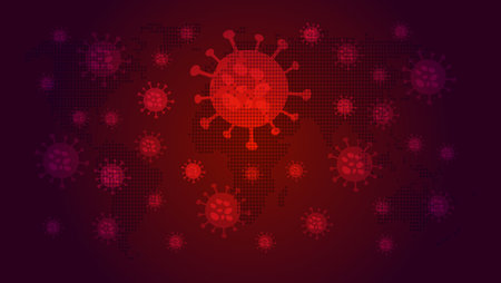 Illustration Corona Virus vector for your website or social media needsのイラスト素材