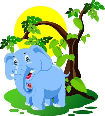 Elephant Cartoonのイラスト素材