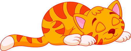 Funny cat cartoonのイラスト素材