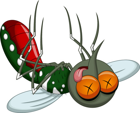 Death mosquito cartoon のイラスト素材