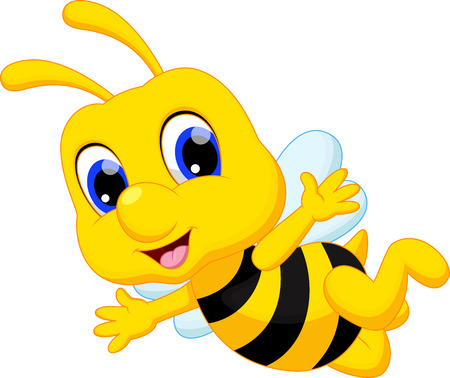 Cute bee cartoonのイラスト素材