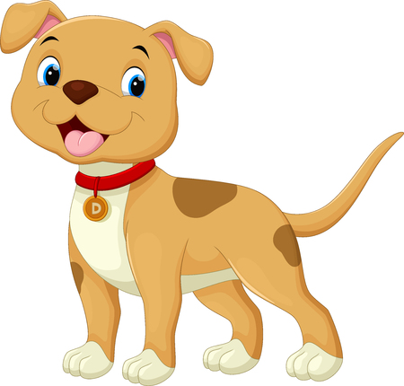 Cute dog cartoonのイラスト素材