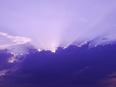 clouds in the skyの写真素材