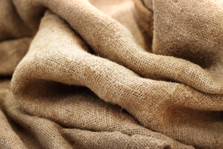 Burlap textileの写真素材