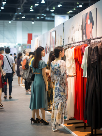 Unidentified people visit The 36th Bangkok International Book Fair in Bangkok, Thailand.の素材