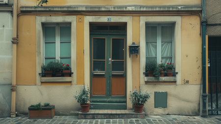 Vintage window of an old house in the center of Lviv, Ukraineの素材