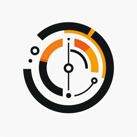 Circle clock icon, time symbol, vector illustration. Flat design styleの素材
