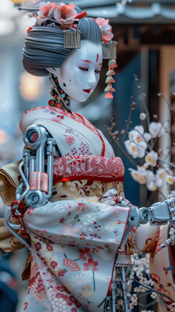 Japanese cosplay model in Kyoto, Japan.の素材