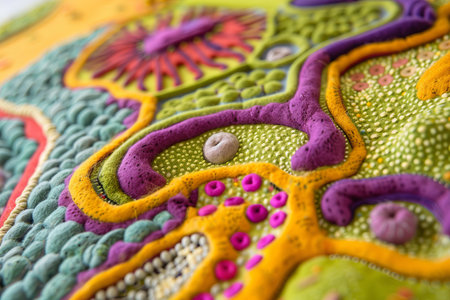 Details of the applications in Anatolia crafts. Peacock embroideryの素材
