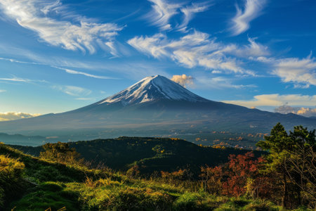 Mt Fuji at Kawaguchiko lake in autumn season Japanの素材