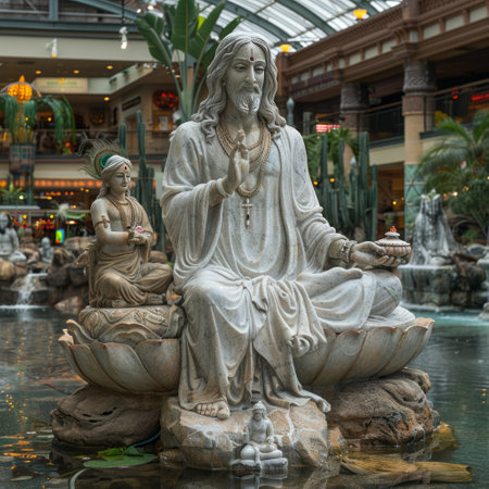 The Bellagio Hotel Conservatory & Botanical Gardens in Las Vegas. There are five seasonal themes that the Conservatory undergoes each year.の素材
