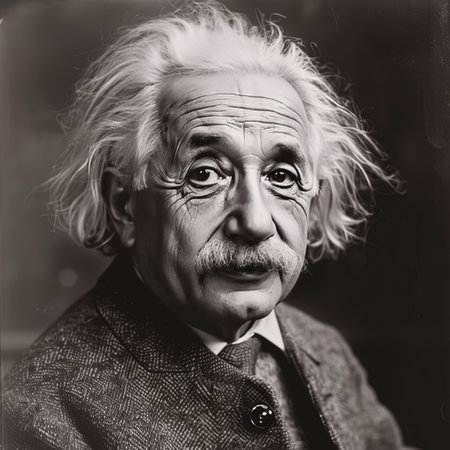 Portrait of an old man with grey hair. Black and white.の素材