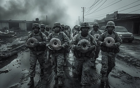 Navy Seal Military endurance training in hell week in Chiang Mai, Thailand.の素材