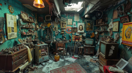 Interior of a shop in Melbourneの素材