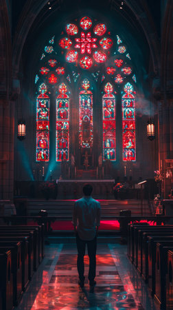 Interior of St. Patrick's Cathedral in Dublin, Ireland.の素材