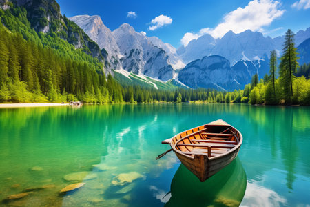 Fantastic lake in the mountains. Composition of nature.の素材