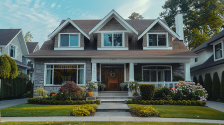 Luxury house in the suburbs of Toronto, Ontario, Canadaの素材