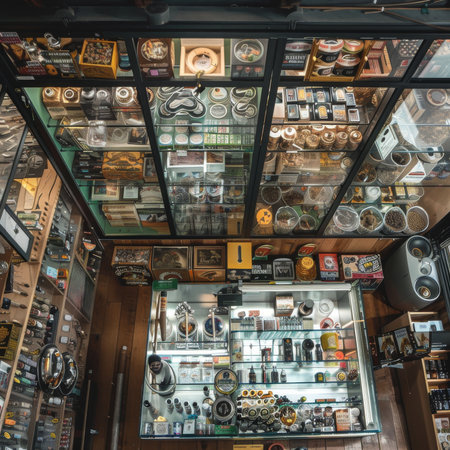 Interior of a shop in Milanの素材