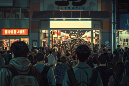 Unidentified people visit Shibuya Crossing. Shibuya Crossing is one of Tokyo's busiest crosswalks.の素材