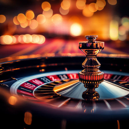 Casino roulette wheel on a black background. 3d renderingの素材