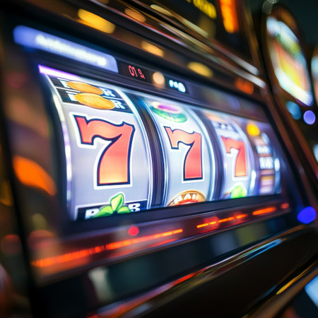 Slot machine wins the jackpot. The concept of success in the casinoの素材