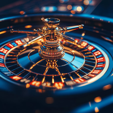 Roulette wheel in casino. Roulette wheel in casino. 3d illustrationの素材
