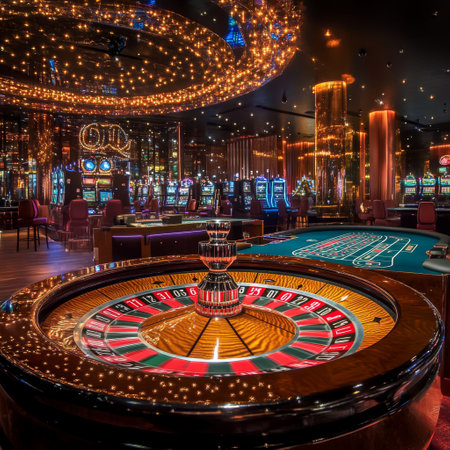 Roulette wheel in the casino of Las Vegas.の素材
