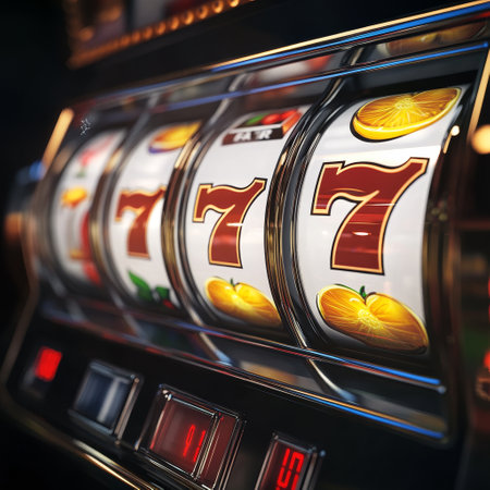 Slot machine wins the jackpot. 3d rendering. Vintage style.の素材