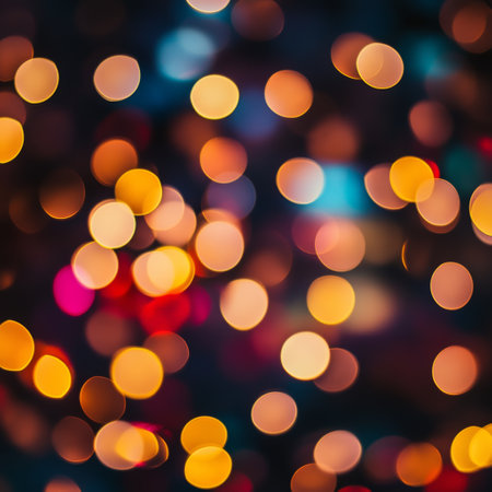 Abstract circular colorful bokeh from the party light,abstract backgroundの素材