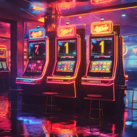 Slot machine in the casino.の素材