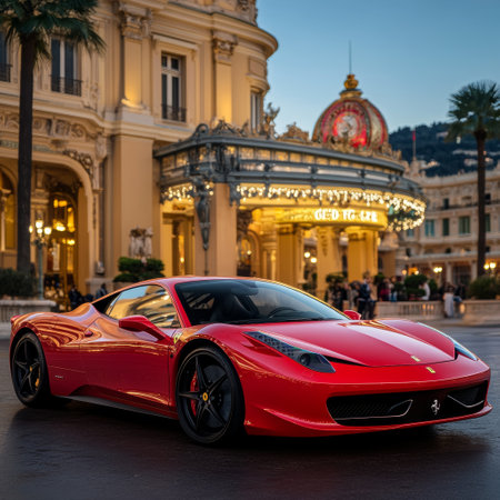 Lamborghini Huracan sports car in Montevideo, Uruguay.の素材