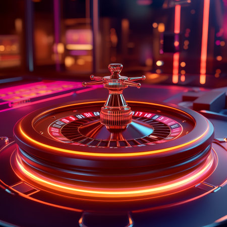 Casino roulette wheel. 3d rendering, 3d illustration.の素材